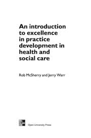Tapa de An introduction to excellence in practice development in health and social care