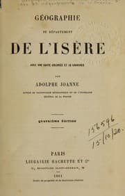 Tapa de Géographie du département de l'Isère