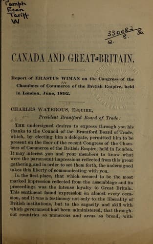 Tapa de Canada and Great Britain