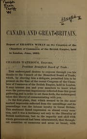 Tapa de Canada and Great Britain