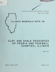Tapa de Clay and shale resources of Peoria and Tazewell Counties, Illinois