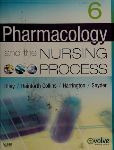 Tapa de Pharmacology and the nursing process