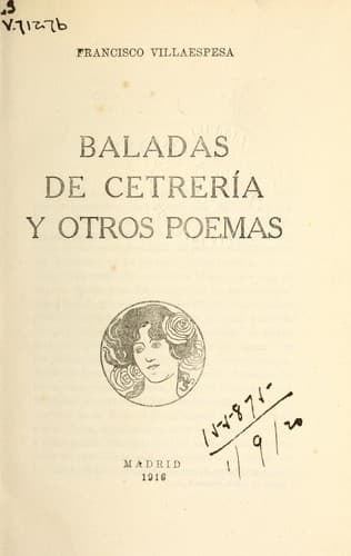 Tapa de Baladas de cetrería