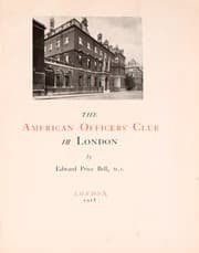 Tapa de American officers' club in London...