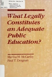 Tapa de What legally constitutes an adequate public education?