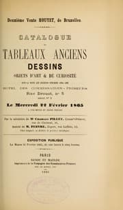 Tapa de Catalogue de tableaux anciens, dessins, objets d'art & de curiosité