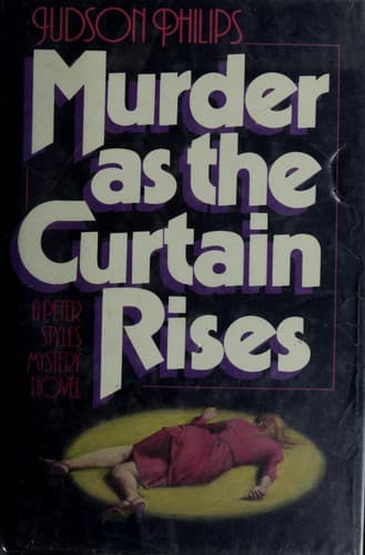 Tapa de Murder as the curtain rises