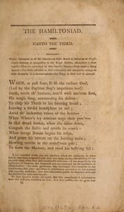 Tapa de The Hamiltoniad: or, An extinguisher for the royal faction of New-England