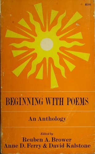 Tapa de Beginning with poems