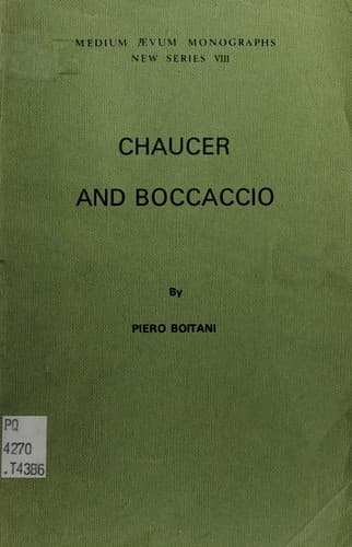 Tapa de Chaucer and Boccaccio