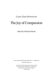 Tapa de The joy of compassion