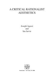 Tapa de A critical rationalist aesthetics