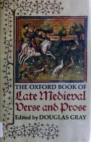 Tapa de The Oxford book of late medieval verse and prose
