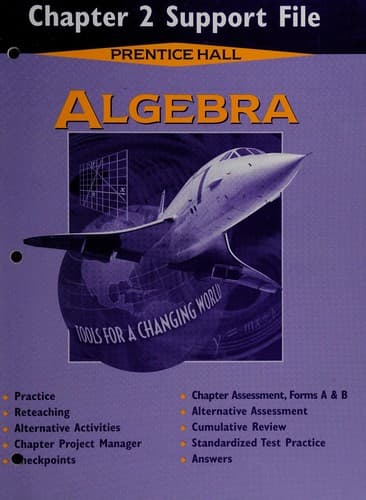 Tapa de Algebra: Tools for a Changing World (Chapter 7 Support File, Quadratic Equations and Functions)