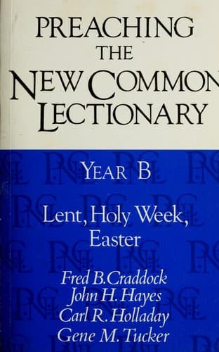 Tapa de Preaching the new Common lectionary