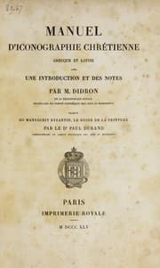 Tapa de Manuel d'iconographie chre tienne, grecque et latine