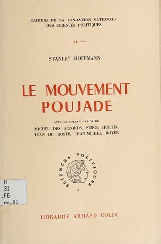 Tapa de Le Mouvement Poujade