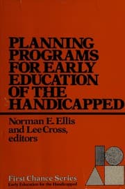 Tapa de Planning programs for early education of the handicapped