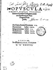 Tapa de Opuscula