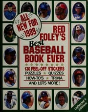 Tapa de RED FOLEY'S BEST BASEBALL BOOK 1989 EDITION