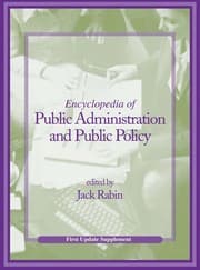 Tapa de Encyclopedia of Public Administration and Public Policy