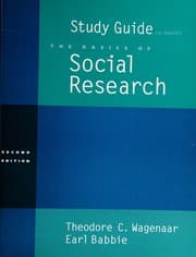 Tapa de Study Guide for Basics of Social Research