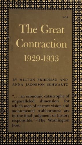 Tapa de The great contraction, 1929-1933