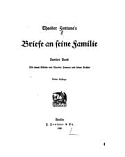 Tapa de Theodor Fontane's Briefe an seine familie ..