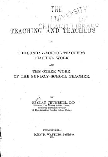 Tapa de Teaching and teachers