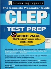 Tapa de LearningExpress's CLEP test prep
