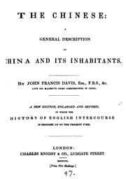Tapa de The Chinese: A General Description of the Empire of China and Its Inhabitants
