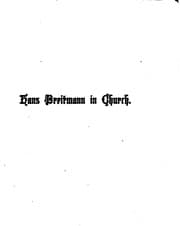 Tapa de Hans Breitmann in Church: With Other Ballads