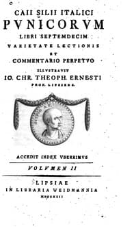Tapa de Caii Silii Italici Punicorum libri septemdecim