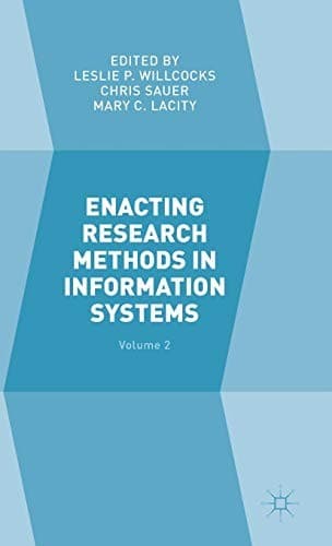 Tapa de Enacting Research Methods in Information Systems