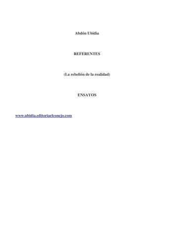 Tapa de Referentes