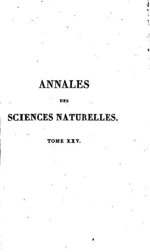 Tapa de Annales des sciences naturelles