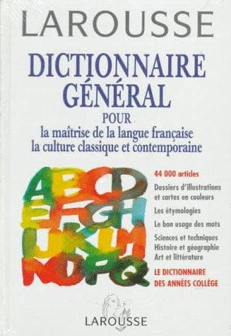 Tapa de Larousse Dictionnaire General