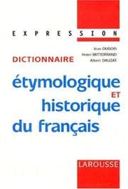 Tapa de Dictionnaire étymologique et historique du français