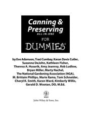 Tapa de Canning & preserving all-in-one for dummies