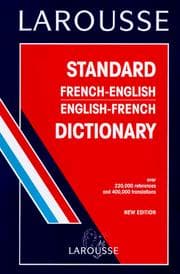 Tapa de Larousse Standard French/English Dictionary