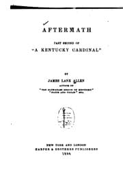 Tapa de Aftermath: Part Second of "A Kentucky Cardinal,"