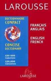 Tapa de Larousse dictionnaire compact français-anglais, anglais-français