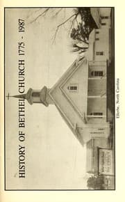 Tapa de A history of Bethel Methodist and Bethel Baptist Church, Ellerbe, North Carolina