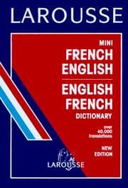 Tapa de Larousse Mini French/English Dictionary