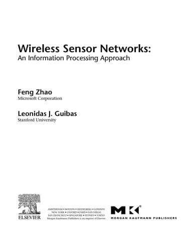Tapa de Wireless sensor networks