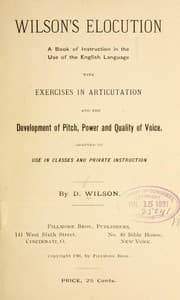 Tapa de Wilson's elocution
