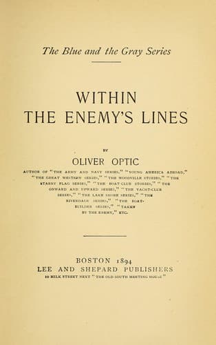 Tapa de Within the enemy's lines