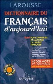 Tapa de Dictionnaire du francais d'aujourd'hui
