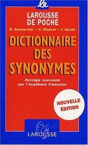 Tapa de Dictionnaire des Synonymes