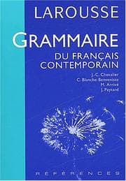 Tapa de Grammaire français contemporain